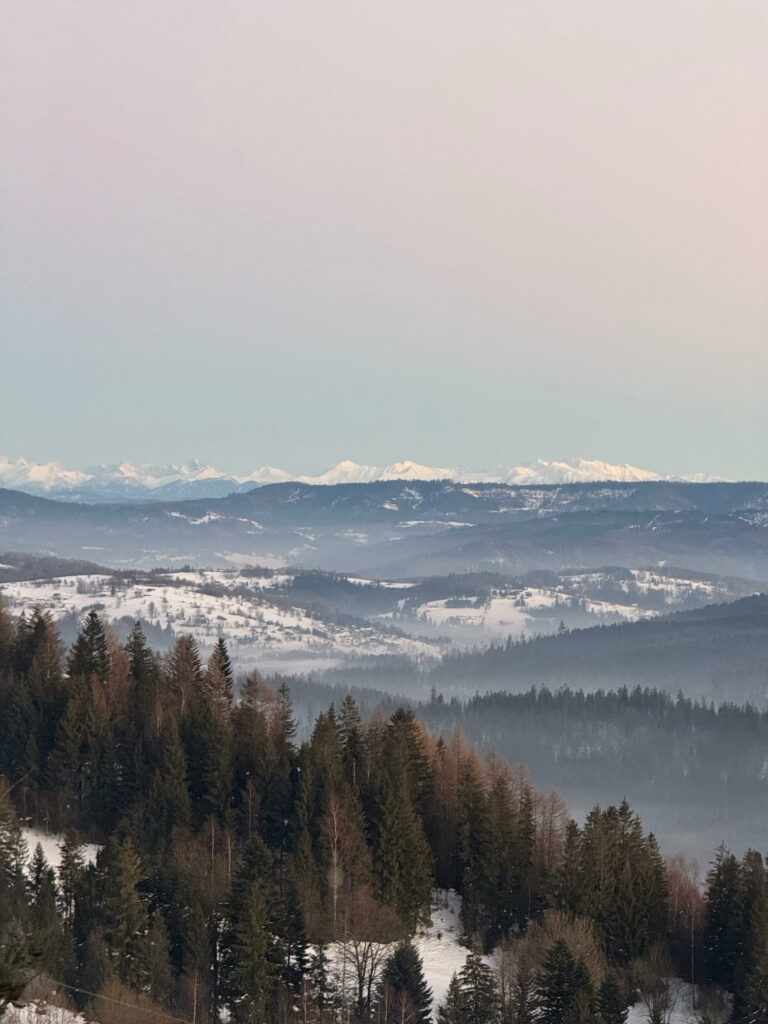 winter mountaneous landscape