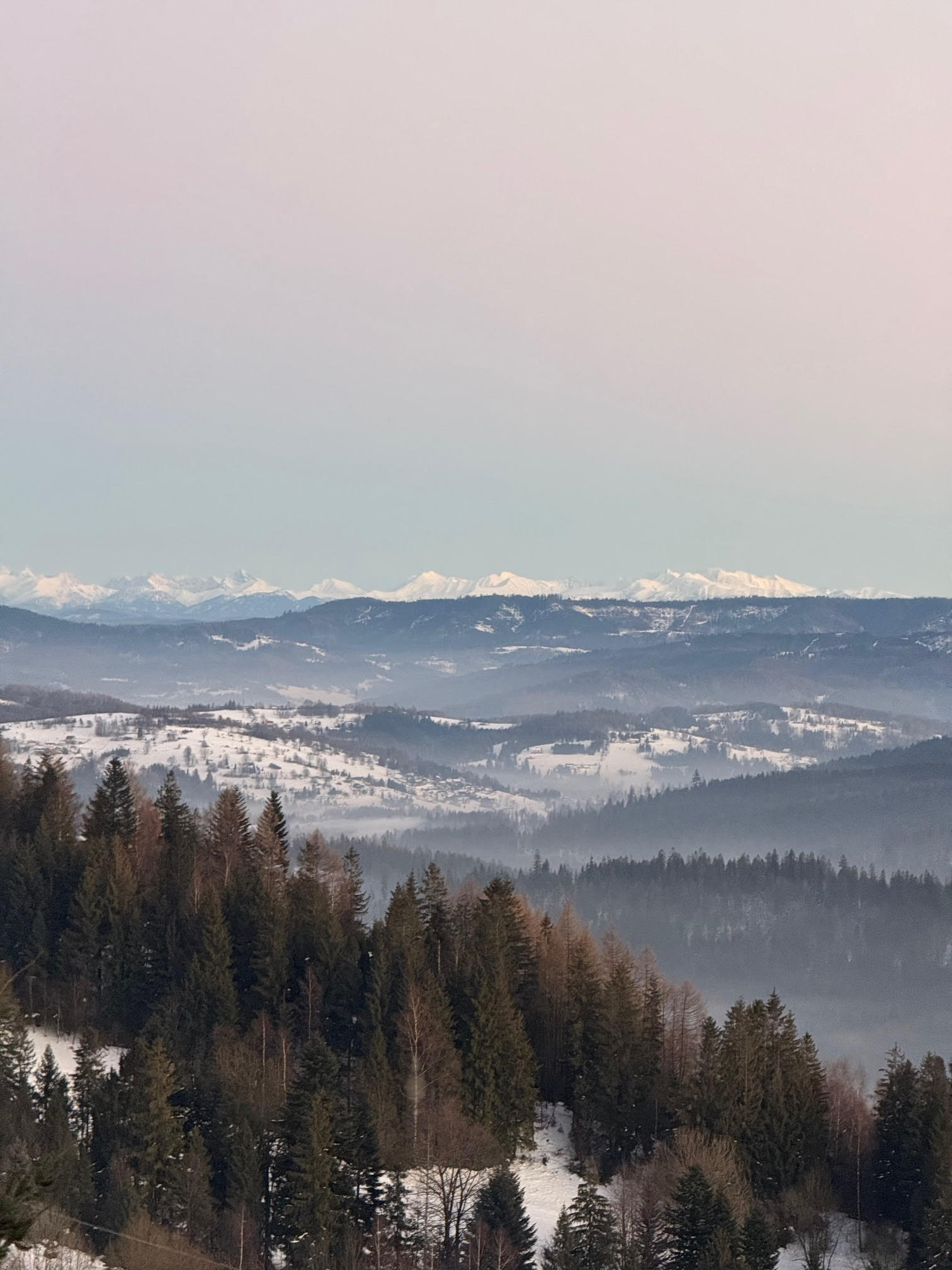 winter mountaneous landscape